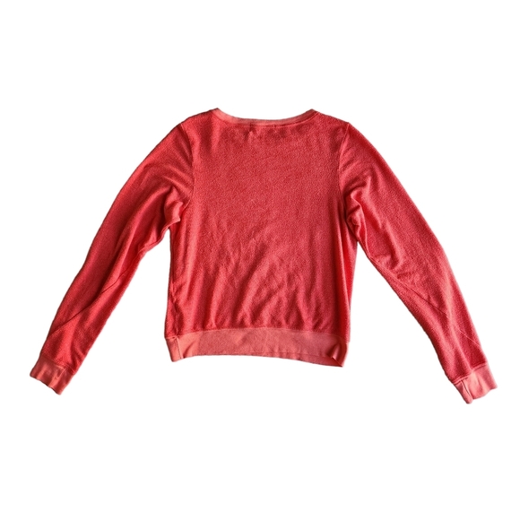 WILDFOX Ciao Bella Jumper Sweatshirt crewneck in red long sleeve size M - Picture 2 of 6